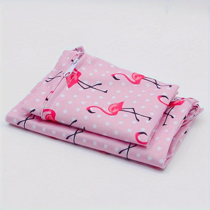 The Asenappy Set of 2 Wet Dry Bags features a trendy Flamingo Print design. These waterproof reusable bags are perfect for storing diapers and laundry but can also be used as a travel organizer for swimsuits, cosmetics, toys, and more. Suitable for ages