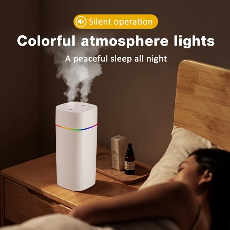 Quiet double spray humidifier for home, bedroom, car - fresh, clean air and moisturized skin