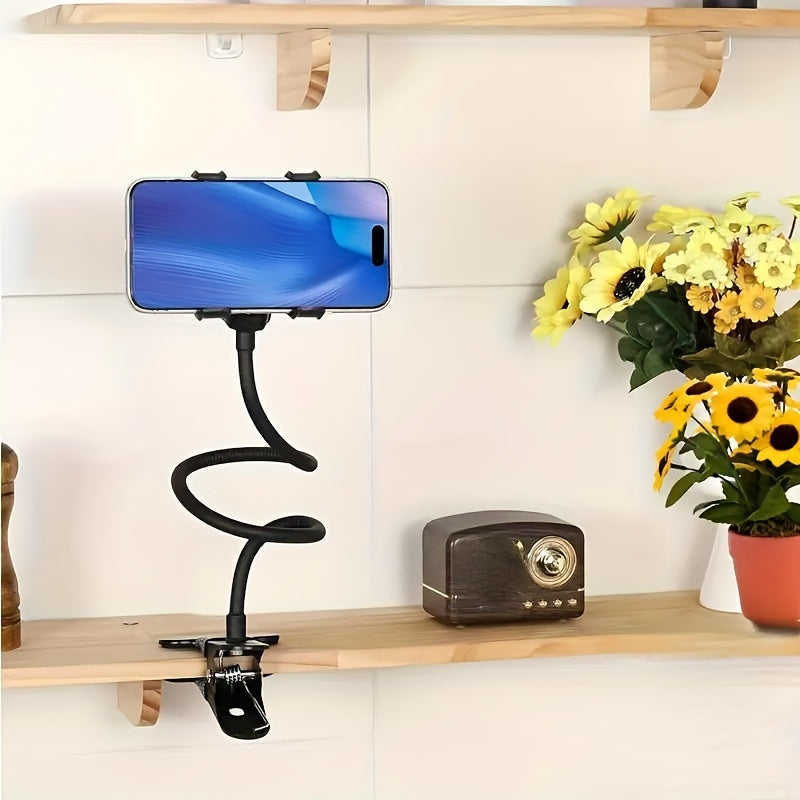 360-degree rotatable phone holder made of PC material for various settings, suitable for ages 12 to 14 and 18+.