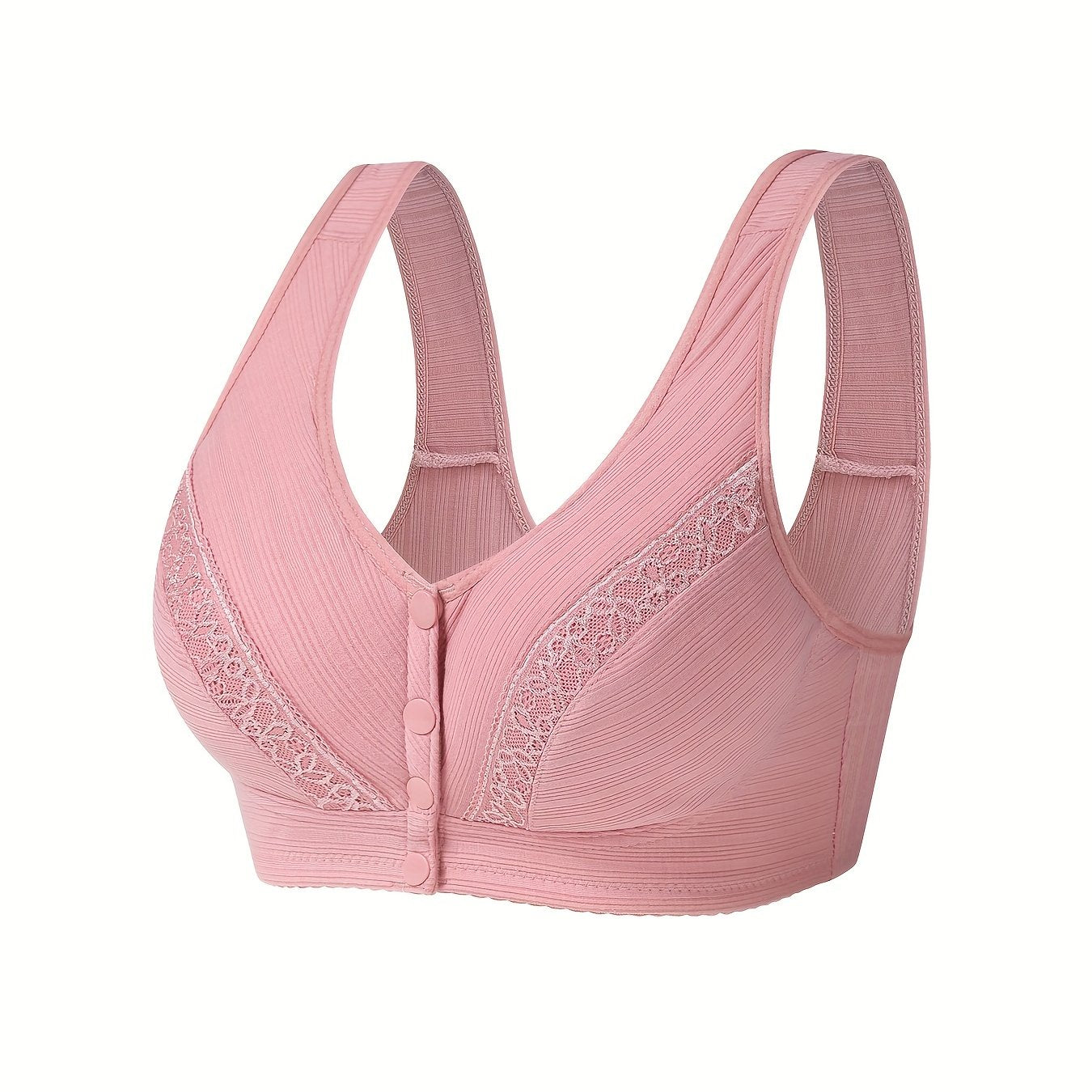 Front-buttoned wireless bralette for women - the ideal fit for lingerie and underwear.