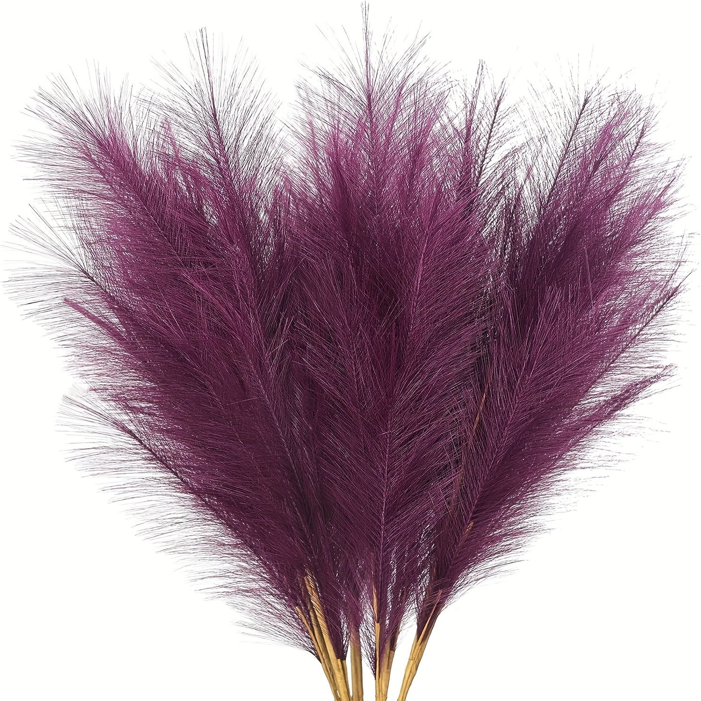 12 Bohemian fabric pampas grass decorations, 54.86cm artificial plants for tabletop, suitable for various holidays - no container included