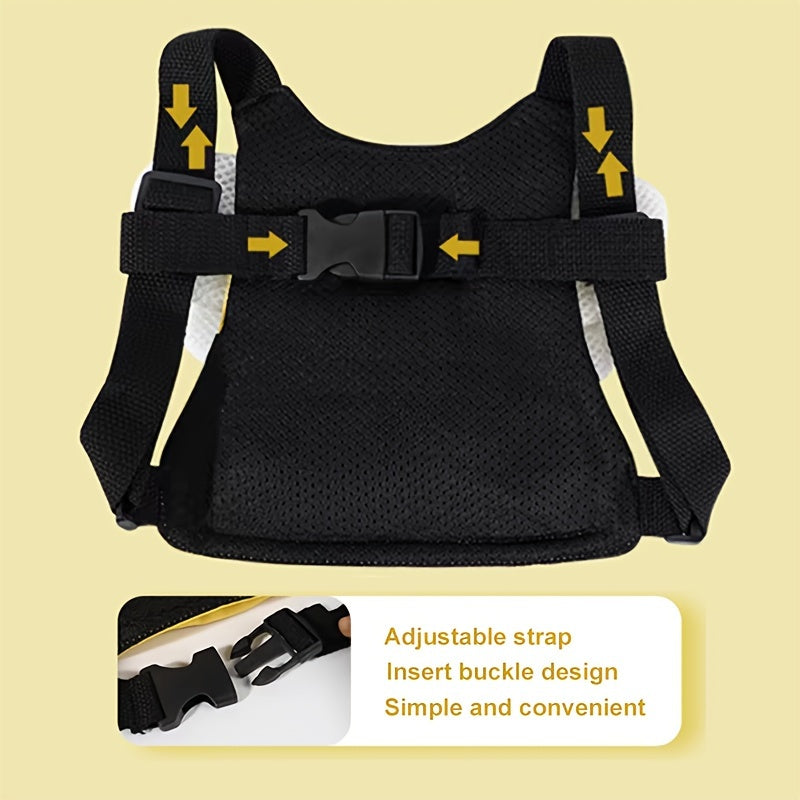 Bee-utiful Safety Harness and Leash Set adorned with adorable bee design - Keep your child safe while on the go! Features a handy storage pocket and makes a great present for any occasion - Christmas, Halloween, Thanksgiving, or Mother's Day