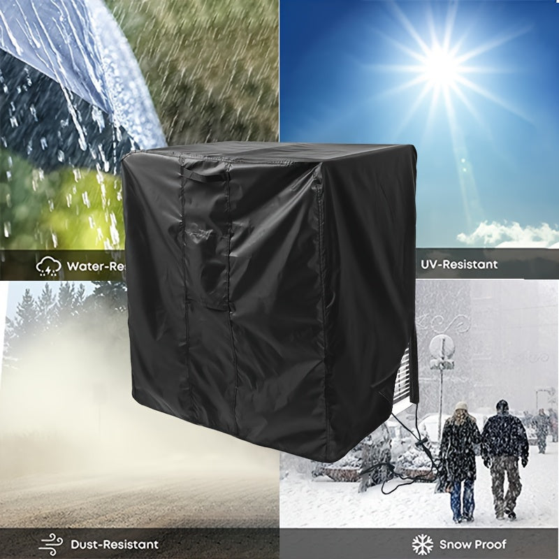 Protect your outdoor central air conditioner unit with this 1-piece, water-resistant cover. Made of durable material, this accessory is designed to withstand the elements.