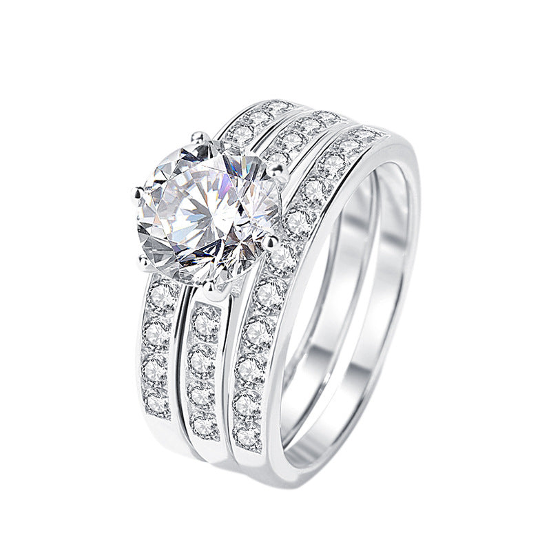 2 carat Moissanite Eternity Ring in 925 Sterling Silver - Perfect for Wedding, Engagement, Anniversary, or Holiday Gift