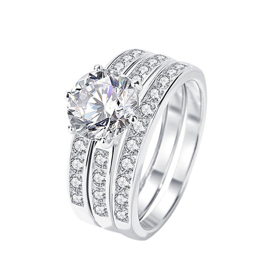 2 carat Moissanite Eternity Ring in 925 Sterling Silver - Perfect for Wedding, Engagement, Anniversary, or Holiday Gift