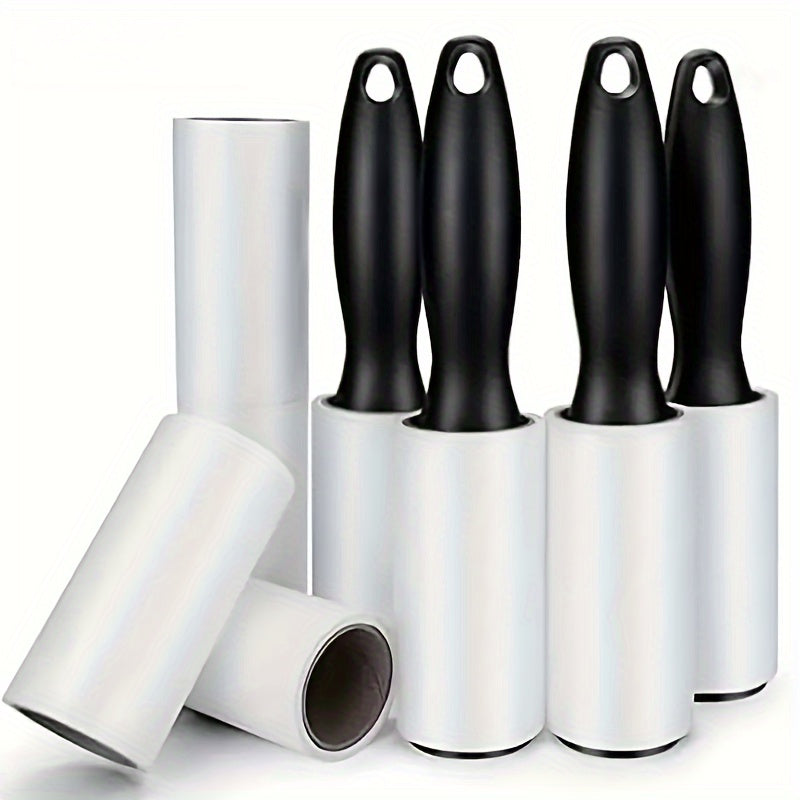 Super Sticky Roller Set removes pet hair from clothes, furniture, and carpets with ease. Contains 60 sheets per roll.