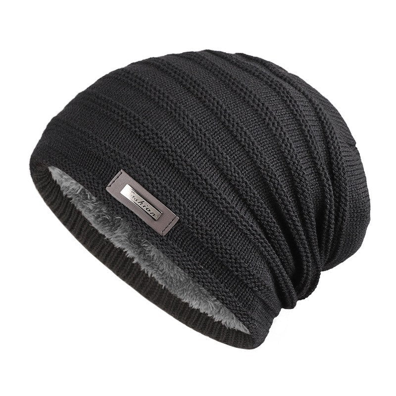 Hat for Men to Keep Warm in Winter, Fleece Knitted Outdoor Cap