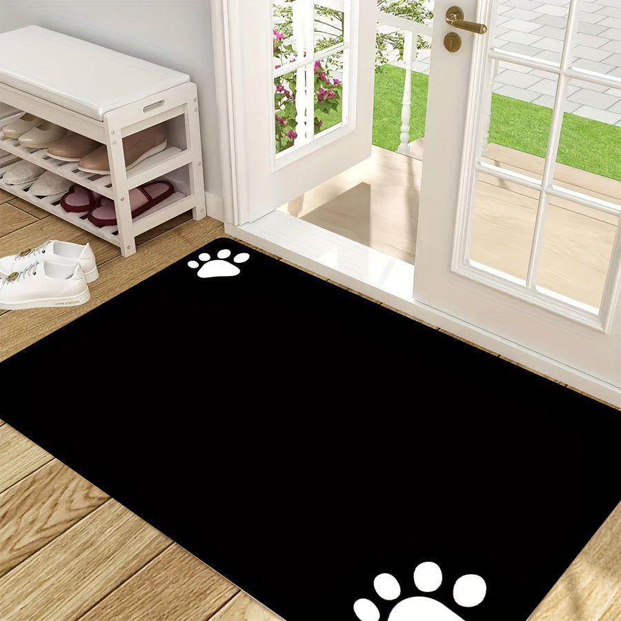 Soft non-slip pet mat for dogs, absorbs liquids quickly, easy to clean.