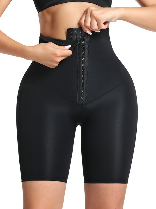 High waist shaping panties with front buckle, adjustable tummy control, for women.