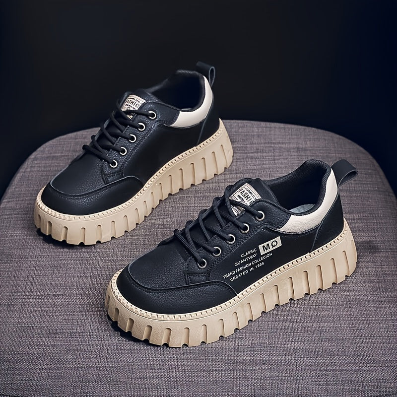 XQ229 New 2024 Spring and Autumn Women's Platform Shoes, Wear-resistant and Trendy, suitable for street photoshoots and students.