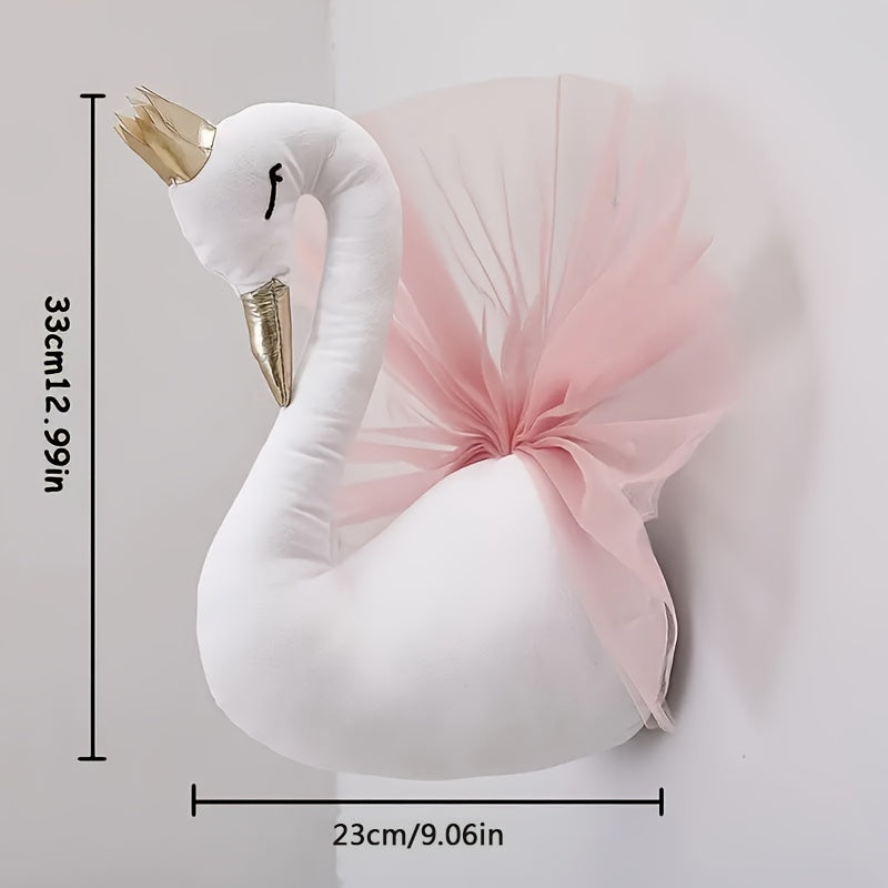 Gorgeous Swan Crown Wall Art Decor, Perfect for Bedroom, Playroom, or Wedding Gift