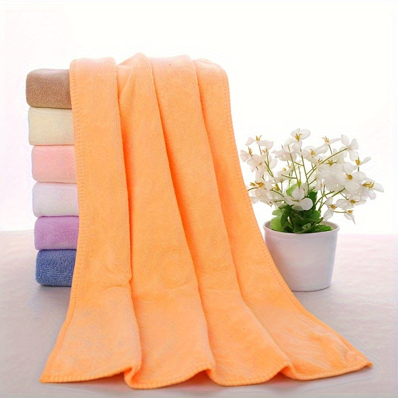 1 Microfiber Bath Towel, 70x140 cm, Super absorbent & soft with geometric pattern in modern space theme. Knit fabric, 400gsm, machine washable. Ideal for body wrapping, swimming, beauty salons, and wash cloths.