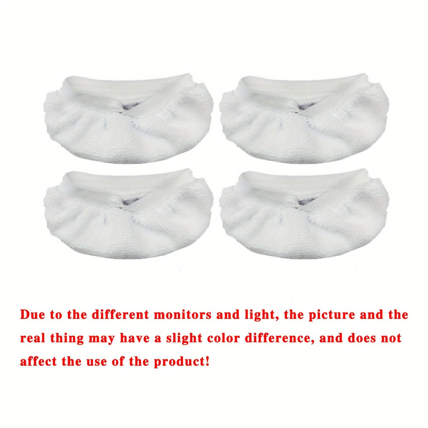 Set of 4 Reusable Microfiber Pads for Handheld Steam Cleaner, Compatible with All Mop Heads