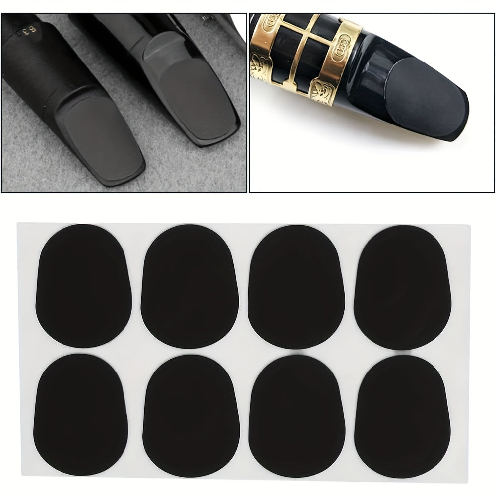 Set of 40 premium silicone mouthpiece pads for saxophone and clarinet - comfort grip, vibration reduction, non-toxic, easy to apply for alto/tenor sax and beginners.