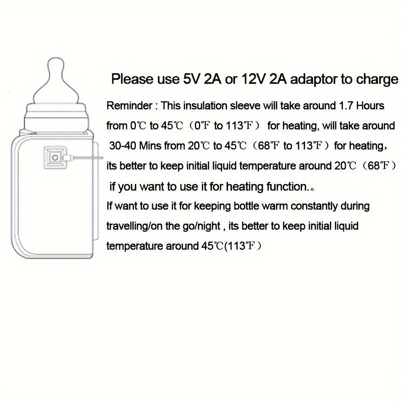 Portable USB bottle warmer for travel, camping, and outdoor adventures. Great for keeping milk formula warm on the go. Can be used in the car, stroller, or at home. The insulated bag keeps bottles warm for nursing. Makes a perfect Easter gift for