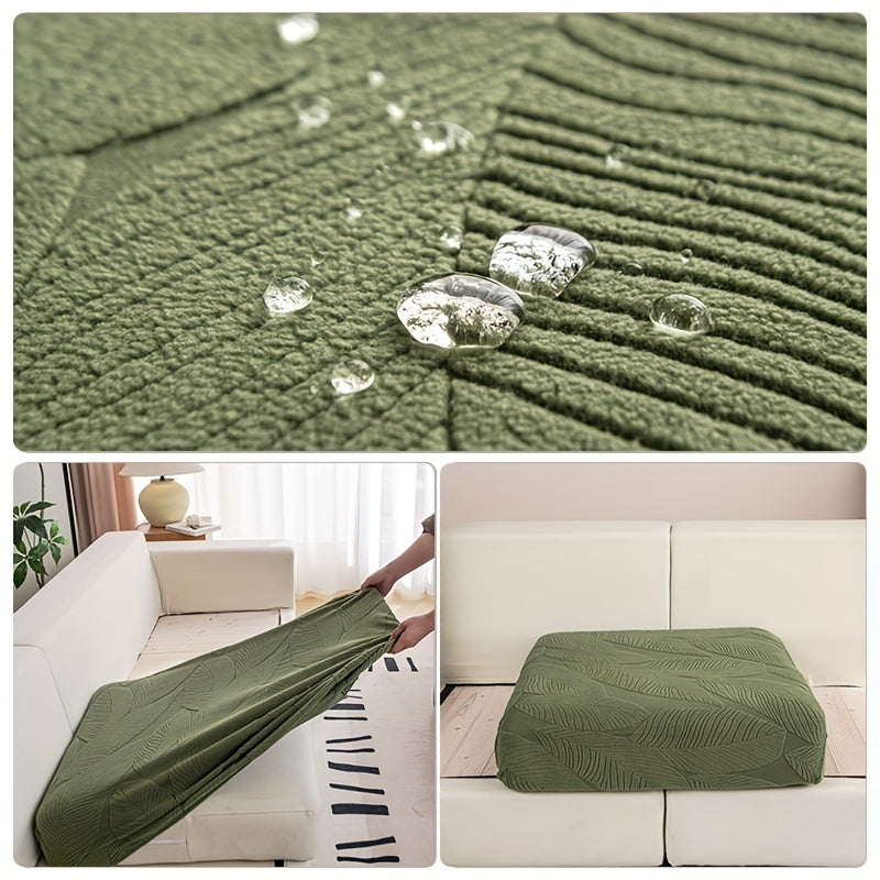 Durable Jacquard Sofa Cover suitable for all seasons, washable and stretchable, designed for modern style sofas in living rooms, offices, and homes. Easy to maintain with anti-slip features and suitable for single, double, triple, or quadruple seats.