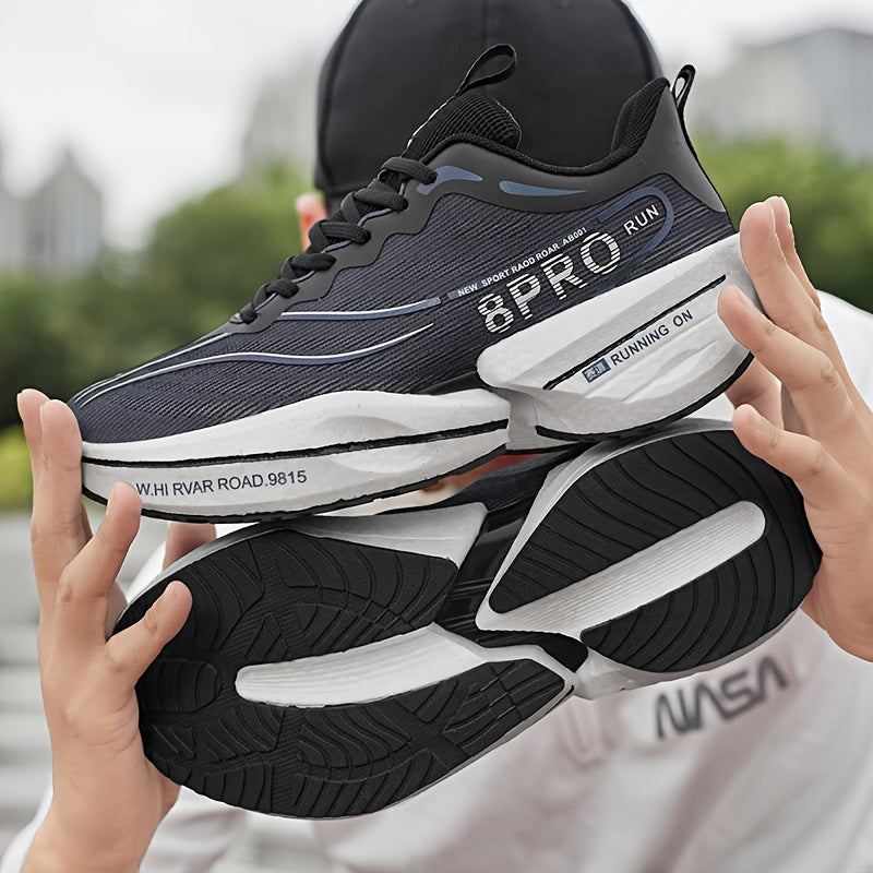 Stylish couples' racing shoes with breathable, lightweight design and high elasticity soles for sports and jumping rope.