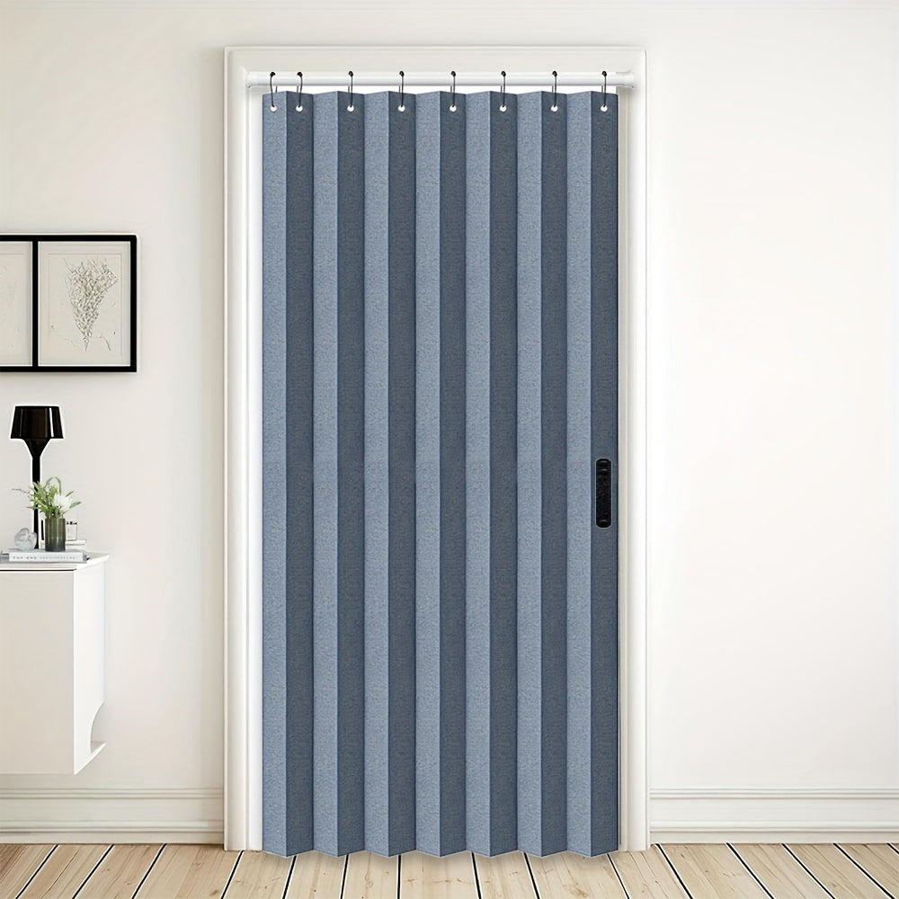 Set of 1 pleated blackout shades with hooks in an accordion-style folding design for windows, ideal for creating partitions in rooms. Suitable for living rooms, bedrooms, entrances, cloakrooms, office doorways, and French windows. Enhance your home decor