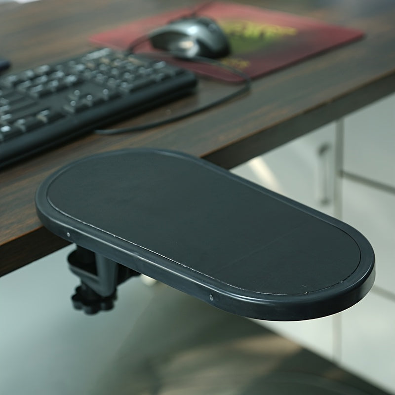 Ergonomic Desk Armrest Extender - Comfortable Elbow Support for Gaming and Office, Ideal for Keyboard & Mouse Setup in black