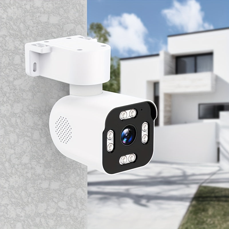 Teruhal Smart Outdoor Security Camera offers IP66 Waterproof Rating, 2.4G WiFi Connectivity, 360° Rotation Capability, Motion Detection Feature, Two-Way Audio Functionality, Night Vision Mode, and USB Power Option.