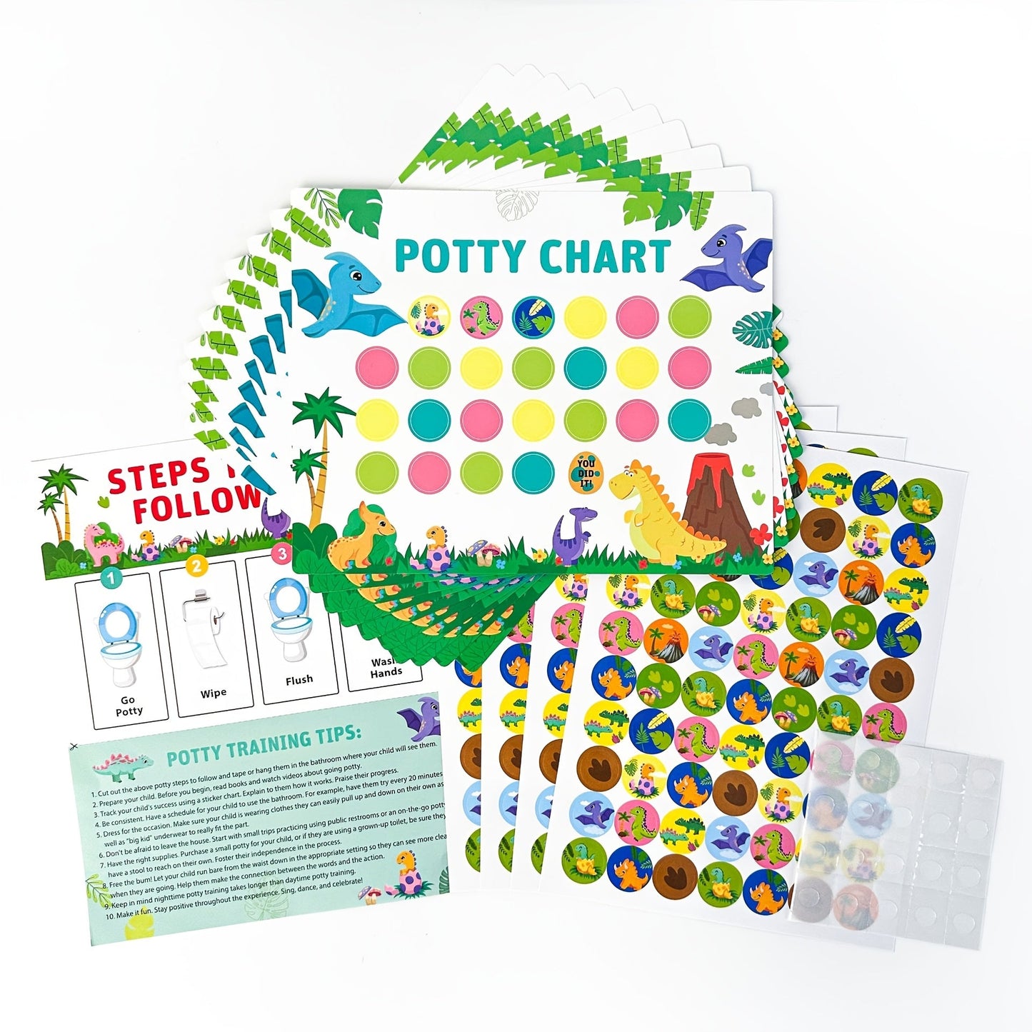 Get your little one excited about potty training with this adorable 1pc Youngsters Potty Training Toilet Seat featuring a fun dinosaur theme. The set includes a training chart with 10 charts and 4 stickers, making it a perfect gift for Christmas