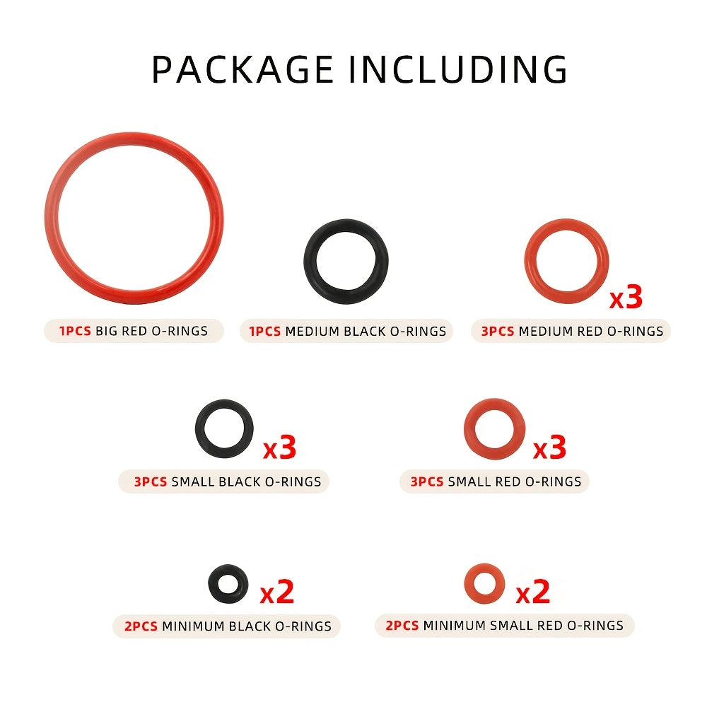 Sealing rings made of silicone, designed to fit Philips Saeco, Spidem, Gaggia, Krups, Solis coffee machines. These rings are compatible with the support valve, steam valve, and outlet valve in the brewing group, making them essential spare parts for your