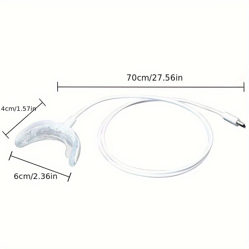 Светодиодная лампа для отбеливания зубов, работающая от USB, для мужчин и женщин, удаляет пятна и желтизну без батареек, аксессуар для ухода за зубами.