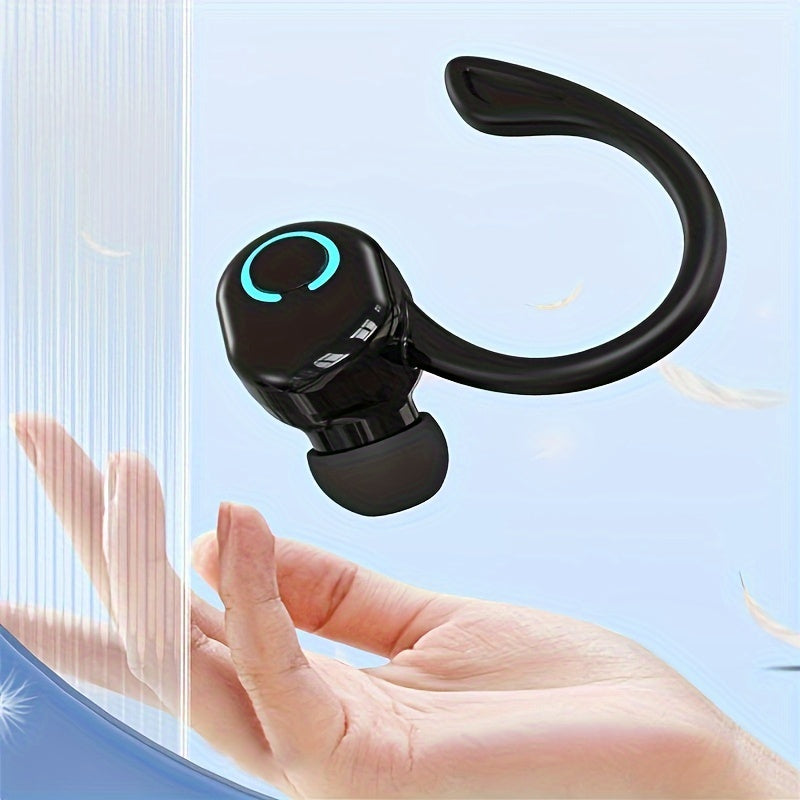 Wireless earbuds with volume control, semi-open-back design, universal compatibility, sport & business portable, long standby, built-in mic, for adults.