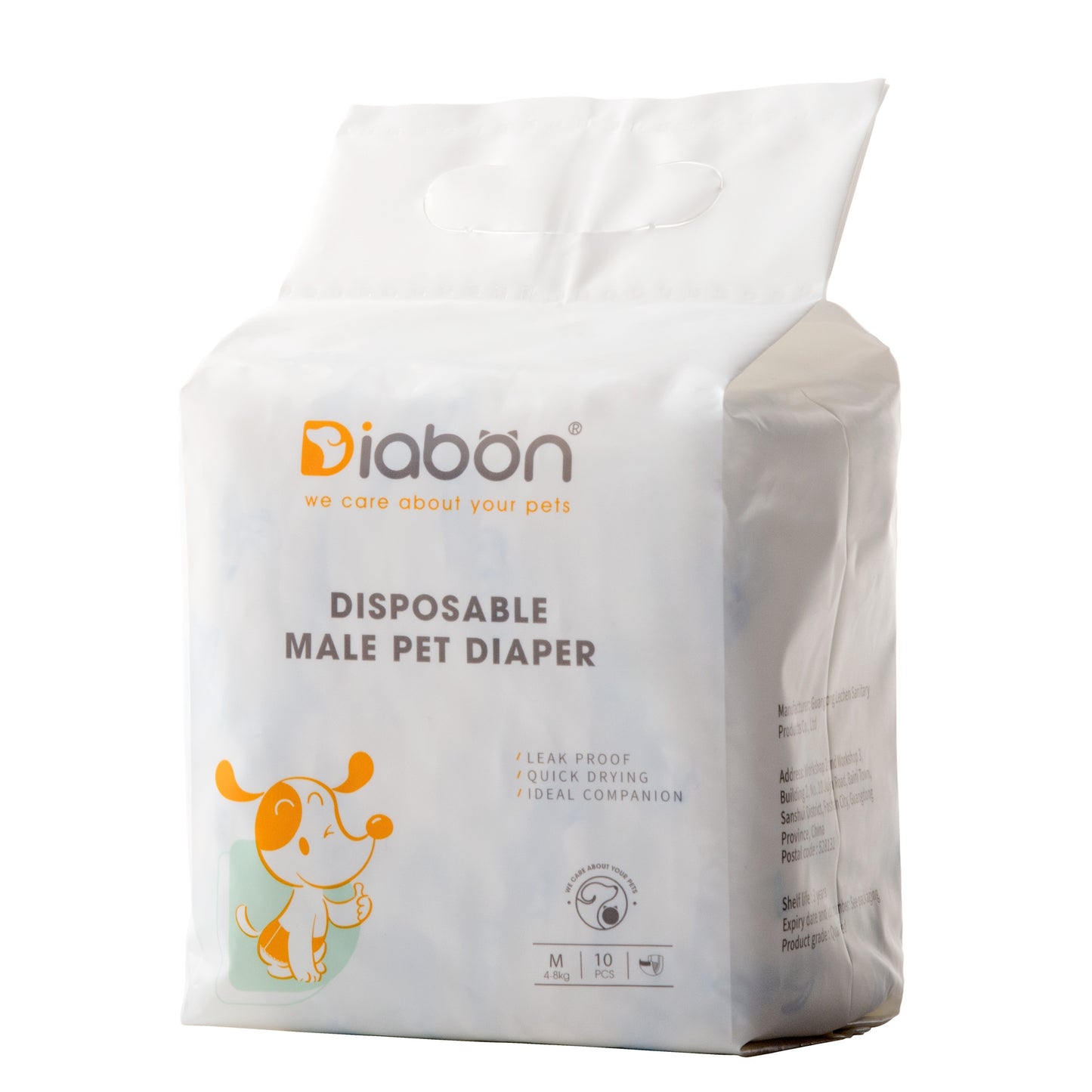 Highly absorbent disposable dog diapers designed for puppies, elderly dogs, incontinence, post-surgery recovery, and reusable options available.