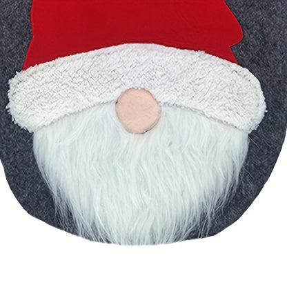 Set of 2 Santa toilet mats for festive Christmas bathroom decor and a Thanksgiving gift for 2023.