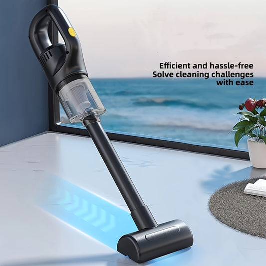 Lightweight, cordless handheld vacuum with strong suction for efficient wireless cleaning in homes and cars.