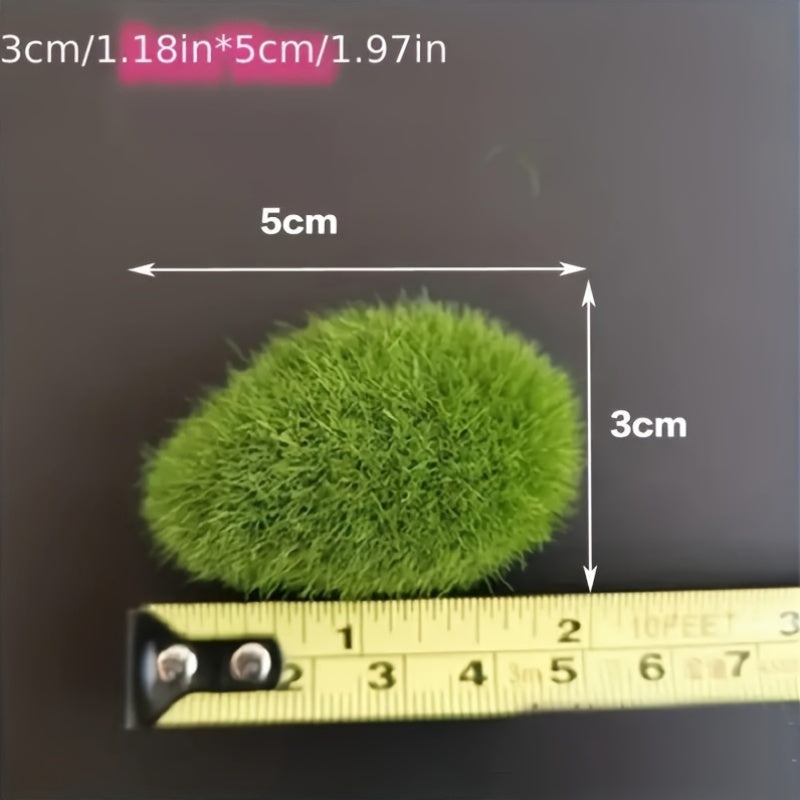 10 pieces of simulated moss green grass miniature decor - ideal for DIY fairy gardens, aquariums, and outdoor spaces to enhance natural charm and aesthetics.