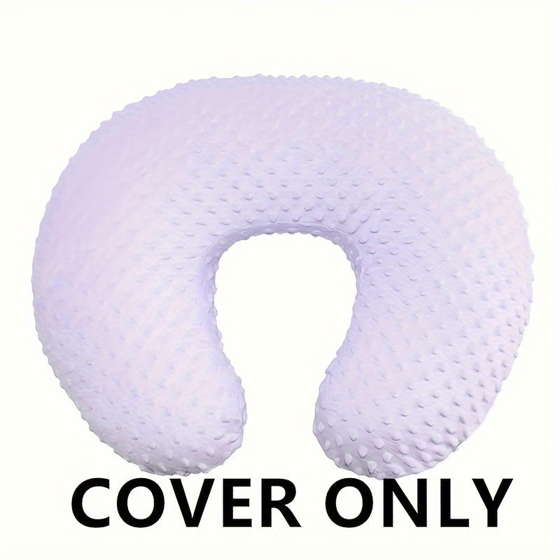 Soft and snug minky nursing pillow cover, ideal for breastfeeding and comfortable nursing for infants and babies.