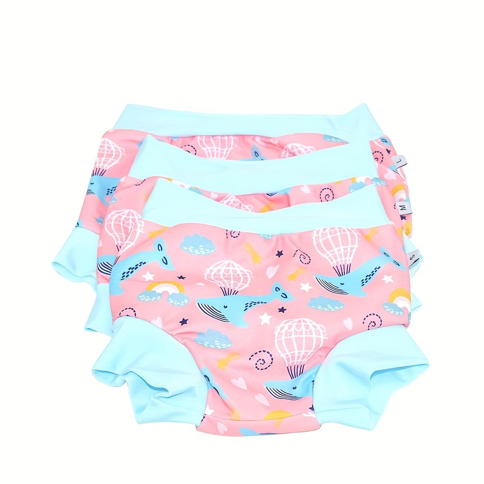 High Waist Leakproof Swimming Diaper for Newborns with Kids' Printed Swimwear - Perfect Gift for Halloween, Thanksgiving, and Christmas