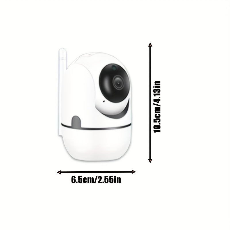 Wireless Wifi Security Camera with 2-Way Voice, Night Vision, and High Security - Perfect for Home Monitoring and Pet Watching. Memory Card Not Included.