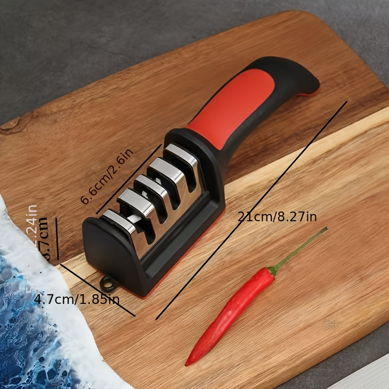 Versatile Handheld Knife Sharpener: Sturdy, Lightweight, and Convenient - Ideal for Everyday Kitchen Tasks