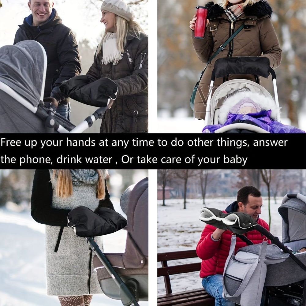 Stay cozy and warm this winter with our Extra Thick Winter Stroller Gloves. These windproof and insulated hand muffs are perfect for pushchairs, prams, and car seats. They are easy to install and are BPA-Free for added peace of mind.