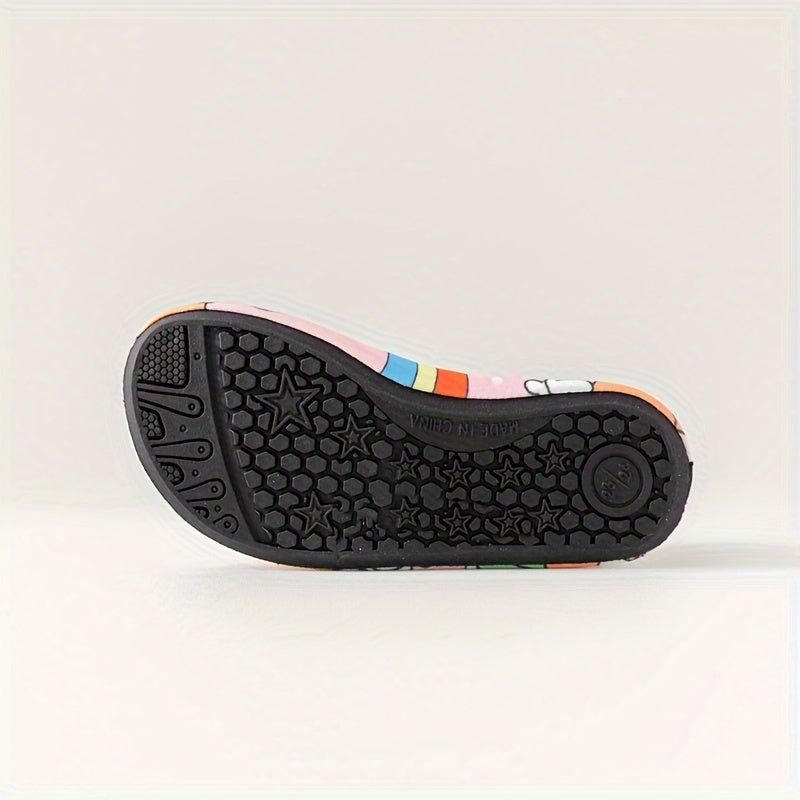 Lightweight slip-on water shoes for baby girls, perfect for swimming, walking, and yoga in spring and summer.