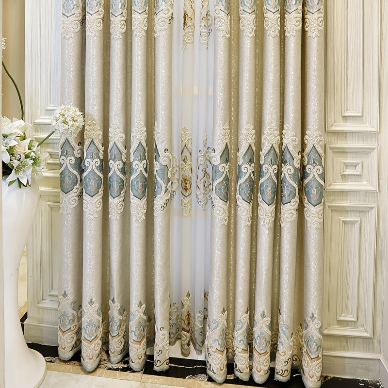 Stylish fabric window curtain panels, ideal for enhancing home decor and maintaining privacy, sold as a set of 1 piece.