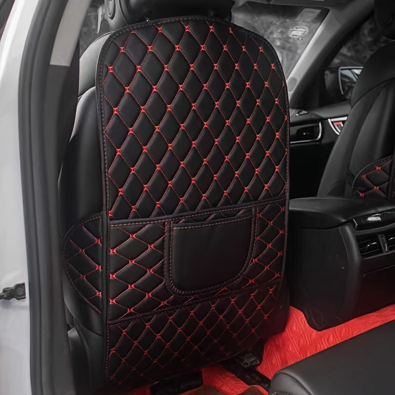 Protect your car seats and keep them looking new with our Car Kick Mat and Back Storage Bag. This Car Seat Protection system also includes a Child Safety Seat Cushion and a Scratch-resistant Back Seat Kick Protection Pad, preventing damage and ensuring