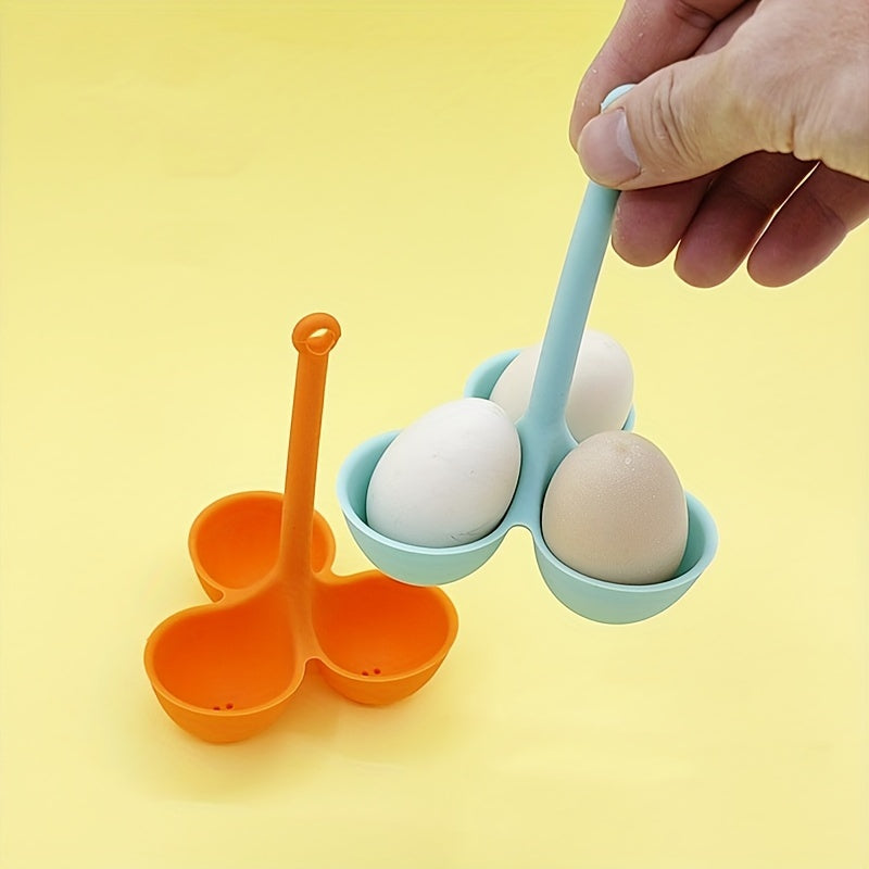 Silicone Egg Poacher with Non-Stick Coating - Heat Resistant and Anti-Scald Kitchen Tool for Flawlessly Cooked Eggs