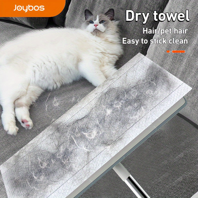 Effortlessly clean your floors with Joybos Electrostatic Dusting Mop Pads - Convenient disposable paper towels for quick and easy floor cleaning