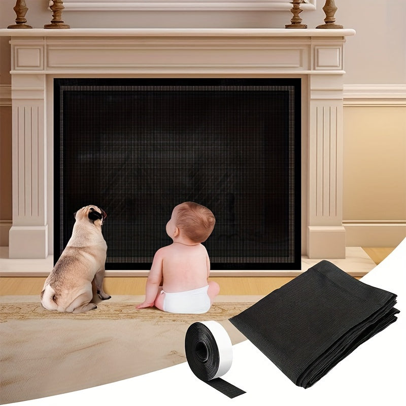 Protect your pet and child with our Fireplace Safety Screen made from PVC mesh. This Folding Fireplace Screen is easy to install and essential for your home heating and cooling accessories.