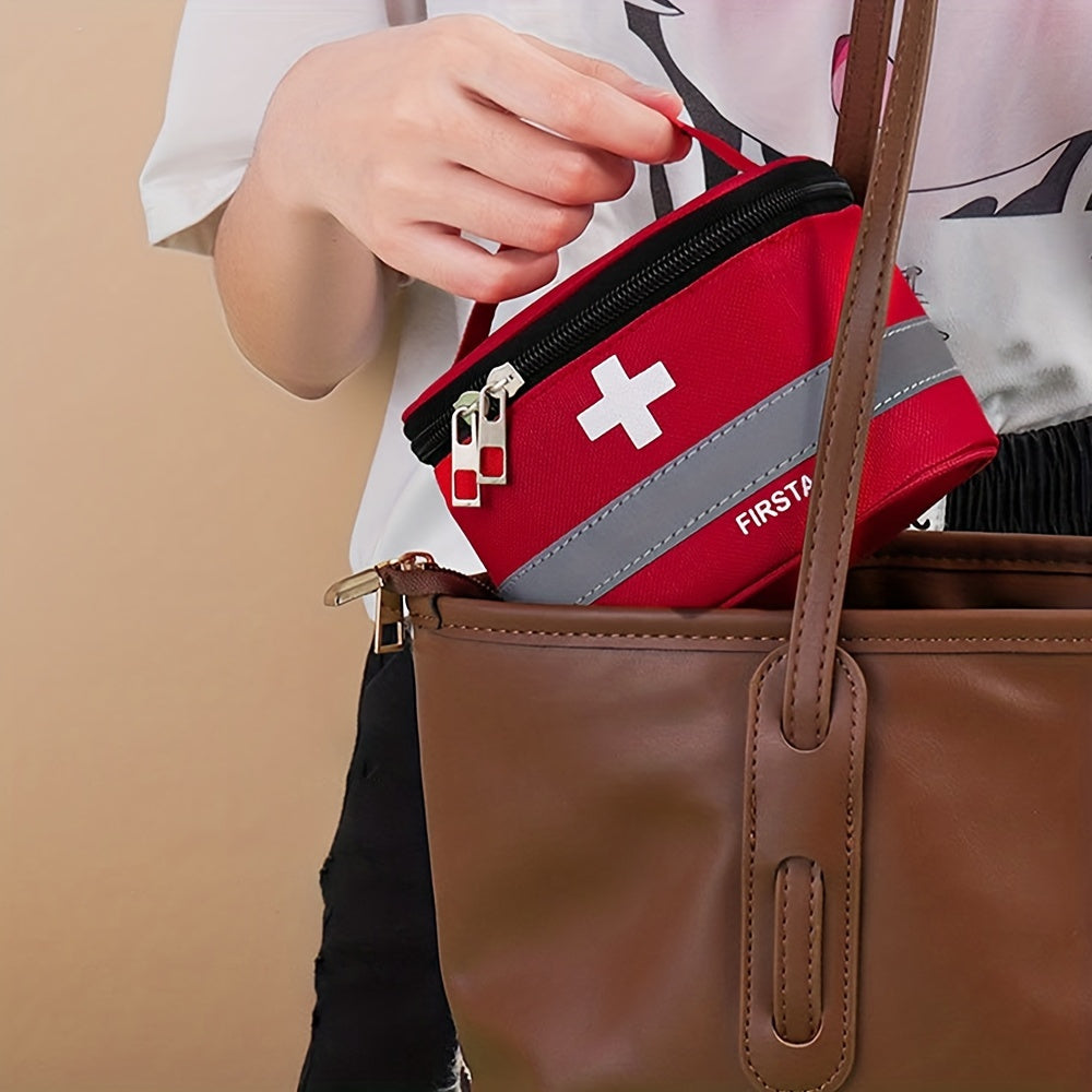 Travel in style with the Women's Travel First Aid Kit - Made of tough polyester, this portable medicine organizer is perfect for home and outdoor use.