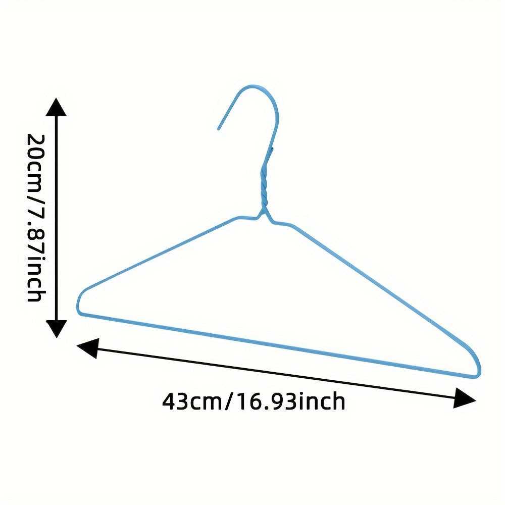 Non-slip plastic clothes hangers available in sets of 5, 10, and 20. These heavy-duty racks are perfect for organizing your clothes in the bathroom, bedroom, closet, wardrobe, home, dorm, or any other space. An essential accessory for keeping your