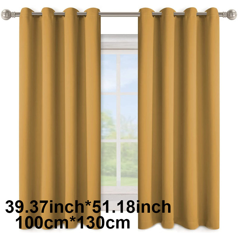 Enhance your space with this 1-panel blackout curtain in solid black color, designed to insulate against heat and cold, darken the room, and reduce incoming light. Perfect for adding style and functionality to your study, bedroom, kitchen, or living room