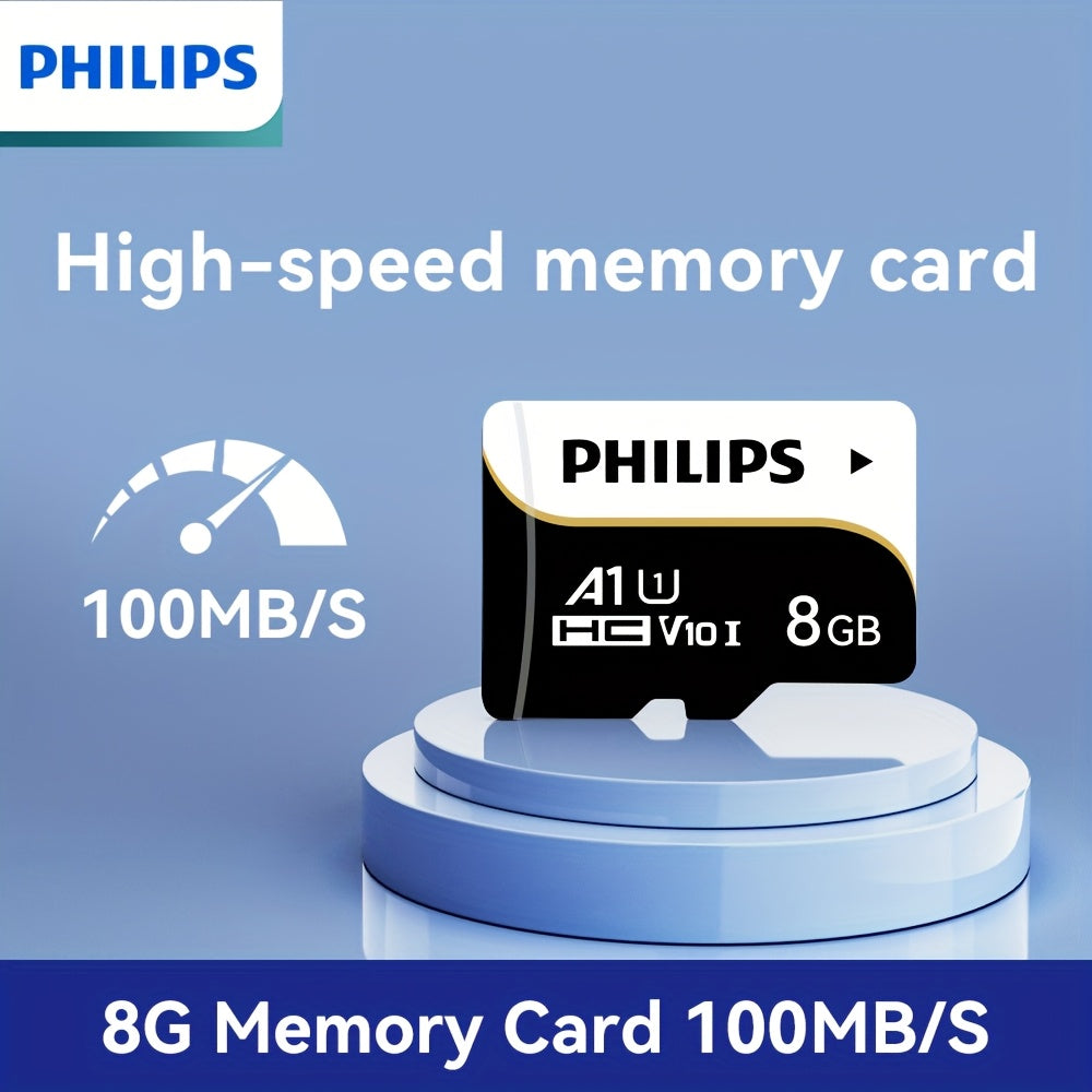 High Speed Micro SD Card with various capacities for surveillance cameras, dash cams, and smart devices with included adapter.