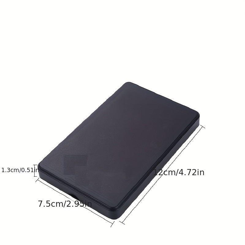 SATA to USB3.0 HDD Enclosure for SSD external storage, includes USB3.0/2.0 cable and ABS casing.