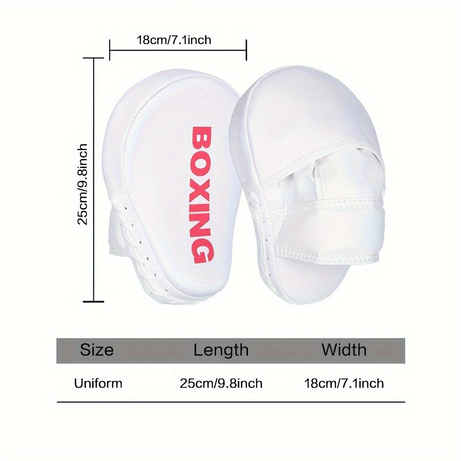 Boxing hand target for kickboxing and Muay Thai training.