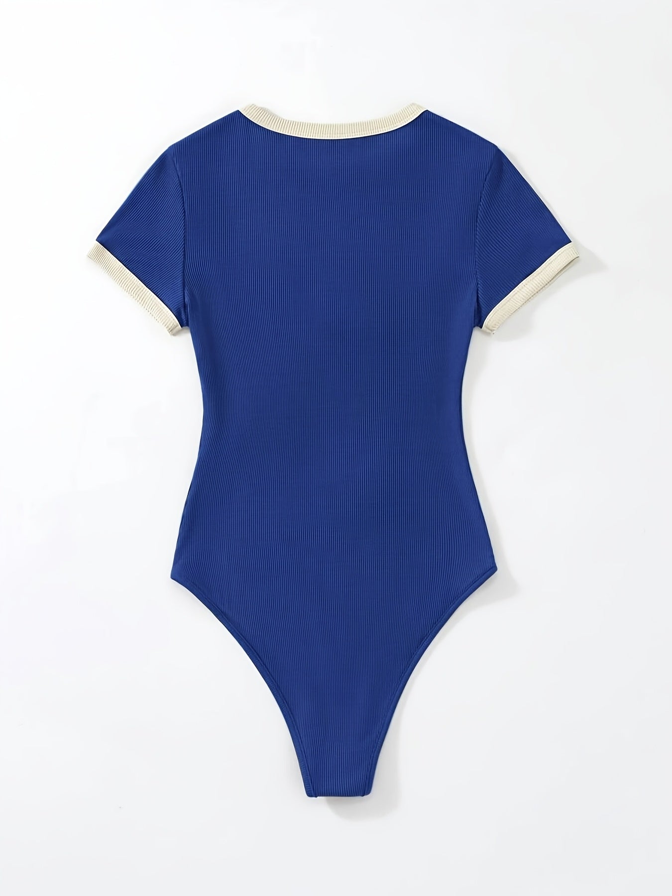 Contrast Trim Bodysuit for Spring & Summer